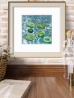 First In Line To Lazy River Contemporary Original Acrylic 12x12 Painting Signed — photo 2