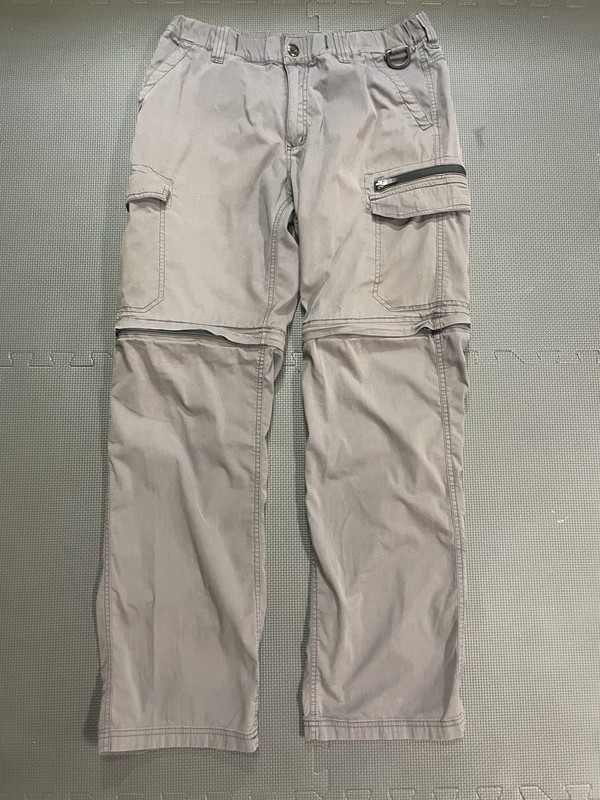 BC Clothing Pant Mens 34x31 Blue Cargo Straight Leg Skate Convertible Utility
