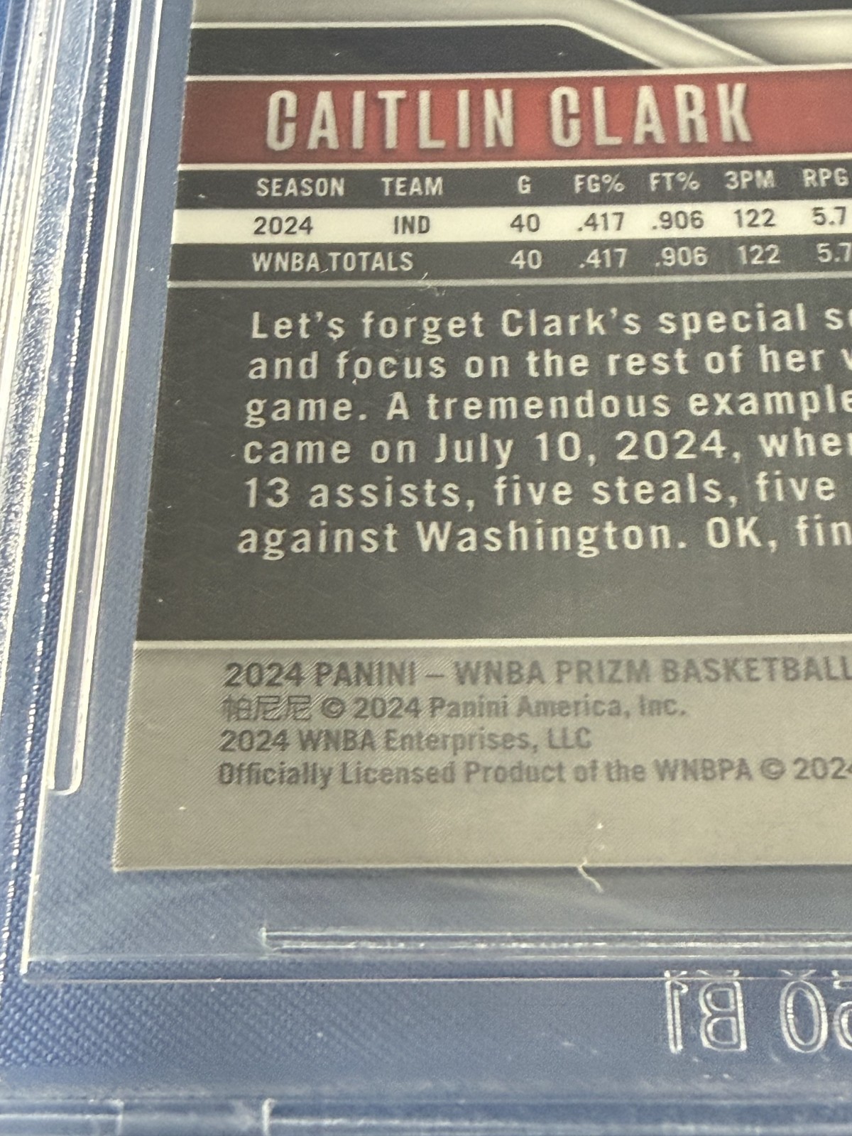 2024 Panini Prizm WNBA - Caitlin Clark #145 Prizm (RC) view 12