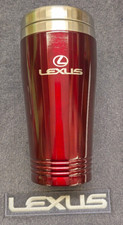 Lexus Logo Burgundy 16oz Stainless Steel Tumbler Travel Mug Official Licensed
