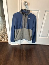 Teen The North Face Glacier 1/2 Zip Fleece Pullover Shady Blue XL 14/16 