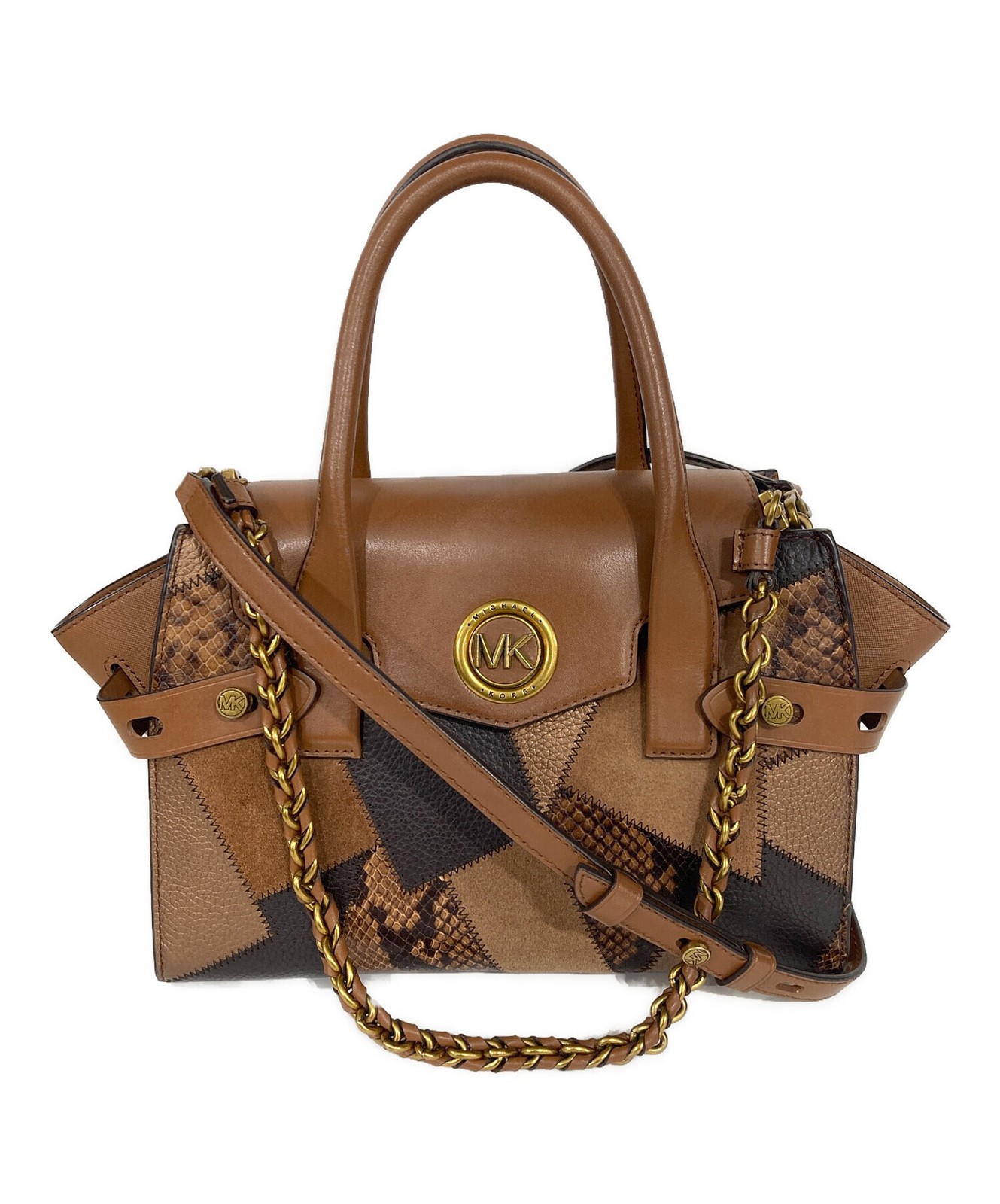 MICHAEL KORS Flap Satchel Multi-Patchwork 2-Way B… - image 1