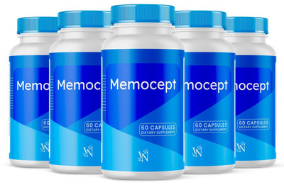 Memocept Brain Support, Memocept for Cognitive Function Memory & Focus 5 Pack