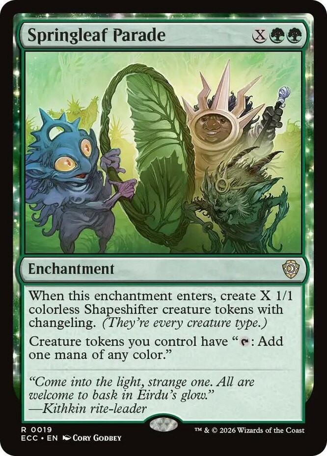 Springleaf Parade NM-Mint Commander: Lorwyn Eclipsed MTG