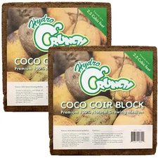 2.5 Cu. Ft. Coco Coir Block of Soilless Growing Media (2-Pack)