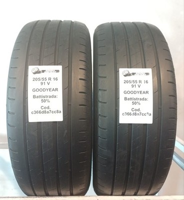 GEBRAUCHTE REIFEN STÜCK 2 GOODYEAR  EFFICIENTGRIP PERFORMANCE2 205/55 R16 91V...