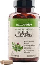 NatureWise Total Colon Care Fiber Cleanse - Natural Laxative Blend - Herbal and