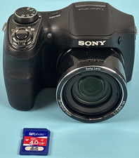 Cámara digital Sony Cyber-Shot DSC-H200 20 MP 26x zoom óptico y tarjeta SD 4 GB; ¡probada!
