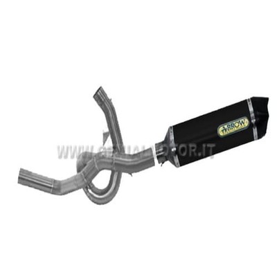 Full Exhaust Arrow RTech AKN Aluminum Black Ducati Multistrada 1200 2010 > 2014