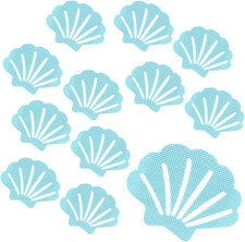 12Pcs Bathtub Stickers Non Slip, Shell Shaped Tubs Safety Shower Treads,Adhesive