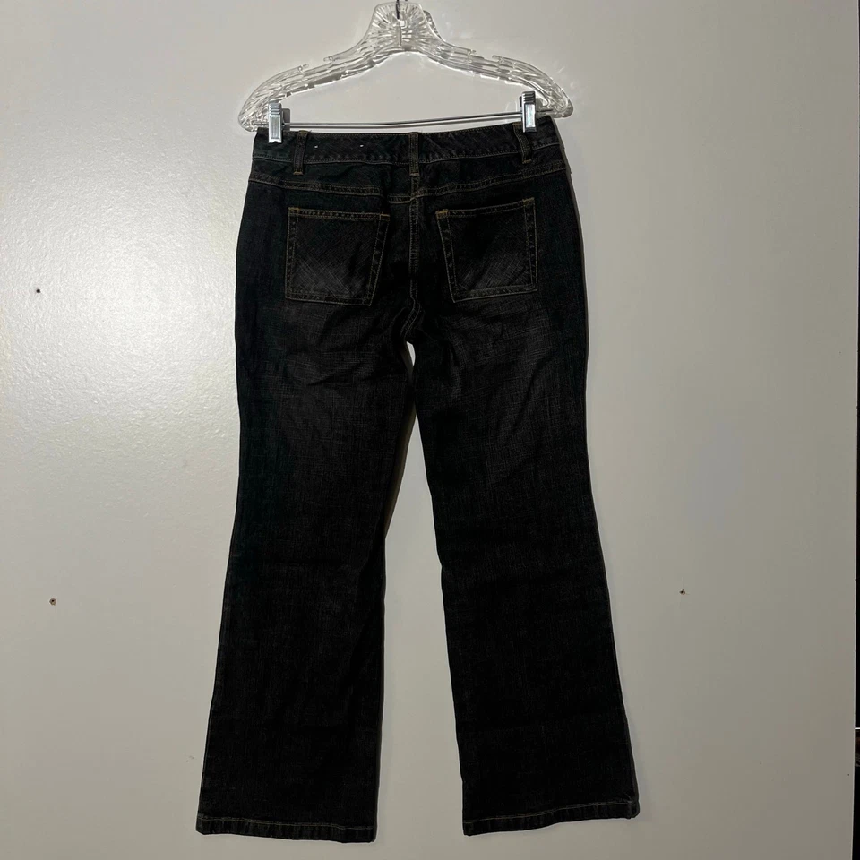 Ann Taylor Loft Petites Trouser Leg Slim Bootcut Dark Denim Jeans Womans Size 4P - Image 4 of 4