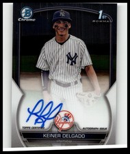 2023 Bowman Chrome #CPA-KD Keiner Delgado Prospect Autographs