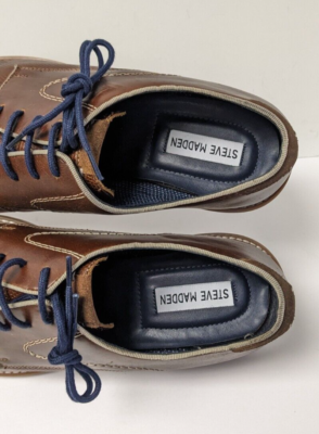 Steve Madden Costa Oxford, Brown Leather, Men display picture 3