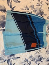 new MOSSIMO Men's Size 30 Swimming GRAY-WHITE Board SHORTS Euc  