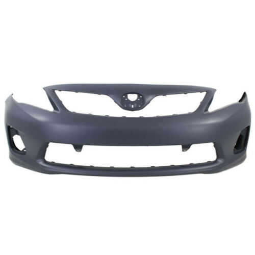 Front Bumper Cover For 20112013 Toyota Corolla Base L CE Primed Paint