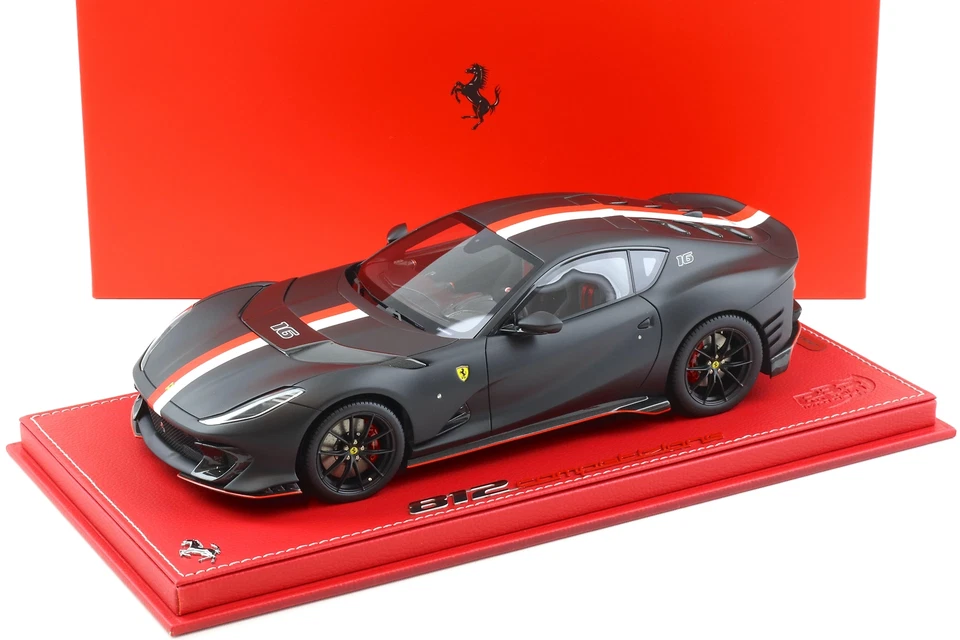 1:18 BBR Ferrari 812 Competizione Nero Opaco black C. Leclerc - Limited 226 pcs.