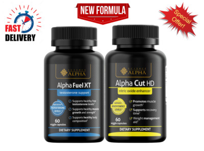 Science Alpha (Fuel XT & Alpha Cut HD Testosterone Support Cleansing Enhancer). 