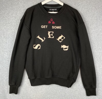 Get Some Sleep 2018 Adult Sz M  Black Sweatshirt  Fleece Long Sleeve Pullover
