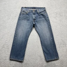 Levi’s 569 Jeans Mens 36x30 Faded Wash Whiskers Baggy Loose Streetwear Straight