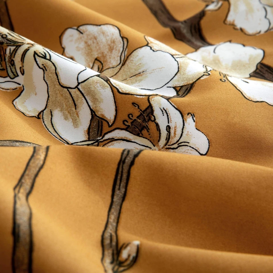 Funda nórdica floral con flor de almendro Eikei Chinoiserie estilo elegante floreciente... Foto 4 de 4