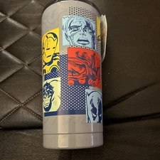 Zak! Marvel Metal Insulated Tumbler With Straw New