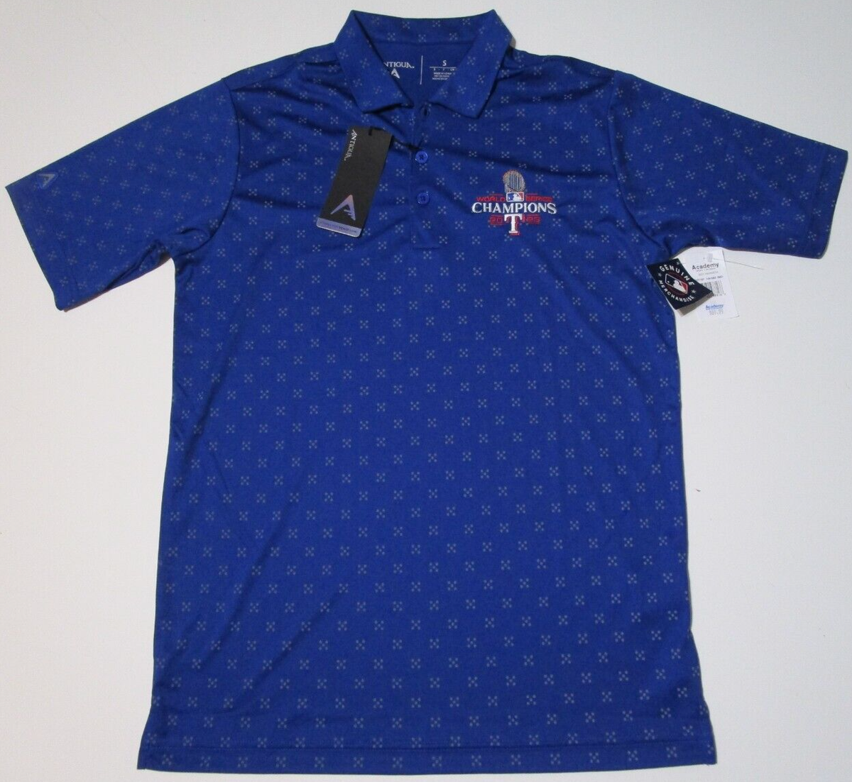 New Texas Rangers Baseball Antigua polo golf shirt men small World