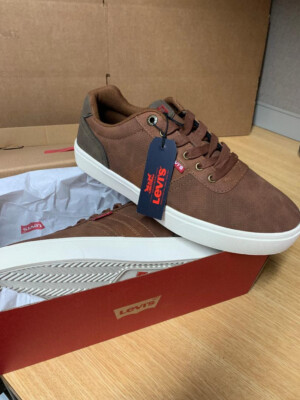 Levi's Miles Waxed Comfort Insole Sneakers Brown 8M | eBay