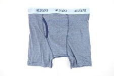 ALFANI ALFATECH STRIPED LIGHT BLUE XL 36-38 BOXER BRIEFS UNDERWEAR MENS NEW