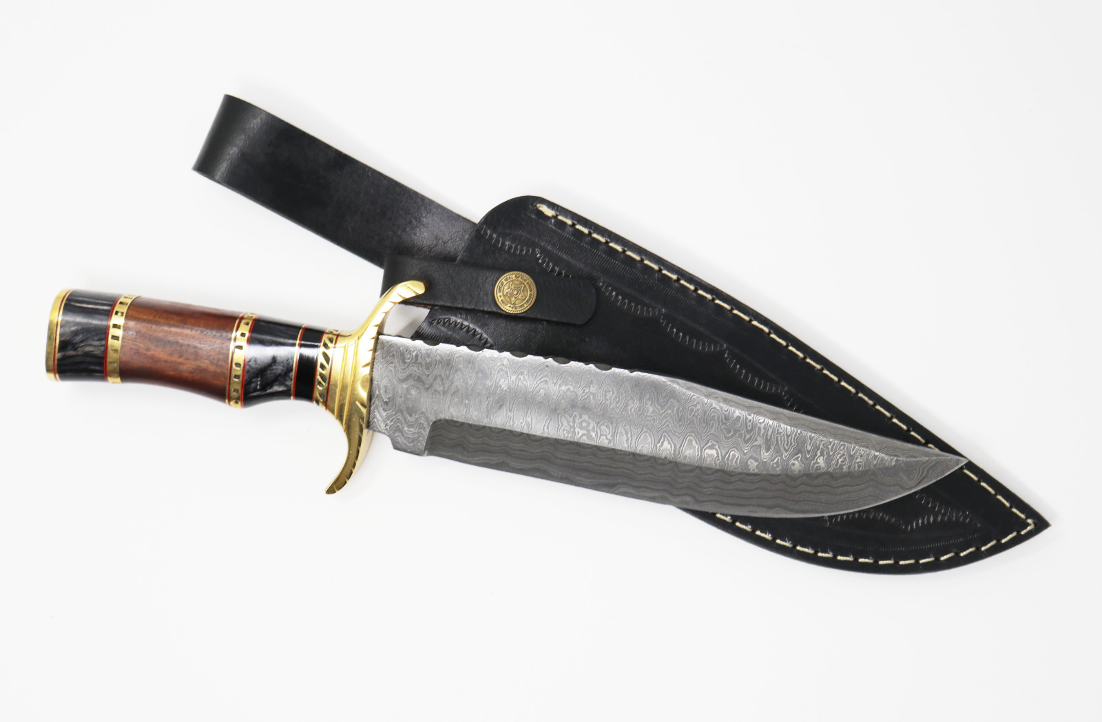 12" Damascus Knife Custom Handmade Forged Knife Damascus Steel Skinning Knife 