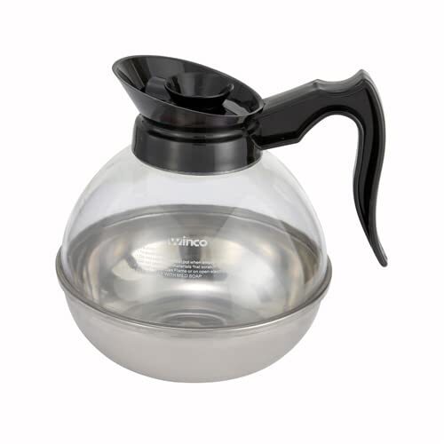Update International (CD-8890/OR) 64 Oz Plastic Decanter for Decaf Coffee