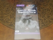 1 BCW Silver Age Comic Book Holder Rigid Sleeve Hard Plastic Topload Case Sheet