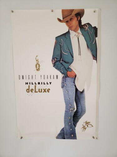 Dwight Yoakam Hillbilly Deluxe Original 1987 Country Music Vintage Promo Poster  - Picture 1 of 15