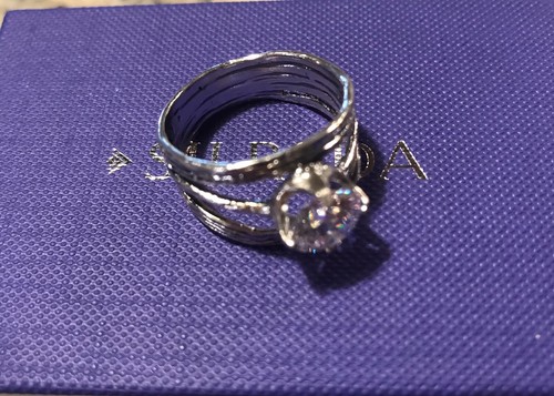 Silpada R6850 .925 Sterling Silver CZ That Little Sparkle Ring Size 9 New - Picture 7 of 7