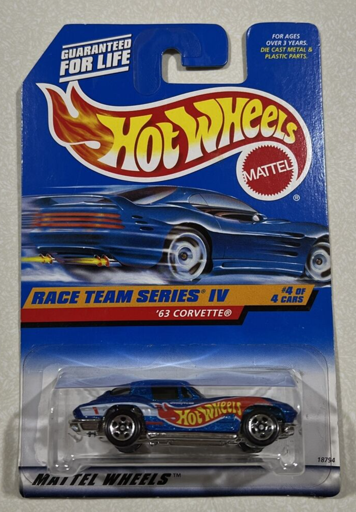 ホットウィール ‘63 CORVETTE RACE TEAM SERIES IV Amazon.com: HOT Wheels 63 Corvette 1998 Race Team Series Iv