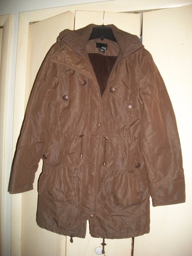 A.n.a. brown winter parka jacket with removable hood size S - Picture 2 of 9
