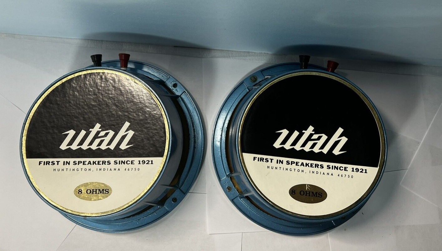 Vintage Utah Speakers set of 2 Tested eBay