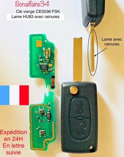 Clé Vierge CE0536 ID46 Pour Peugeot 307 308 308 SW 407 408 - Foto 10