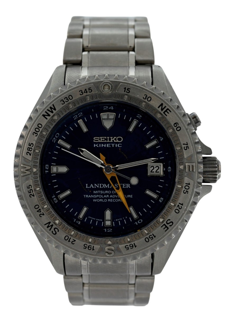Seiko Kinetic 41mm Titanium Watch SBCW009 Mitsuro Ohba