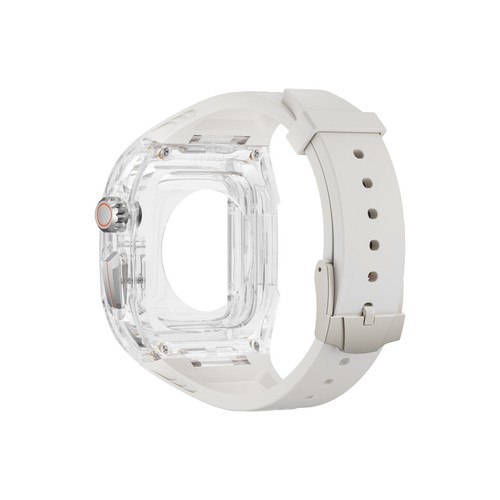 Custodia Trasparente Cinturino Silicone per Apple Watch Ultra e Ultra2 49mm 40/41/44/45mm - Foto 53 di 63
