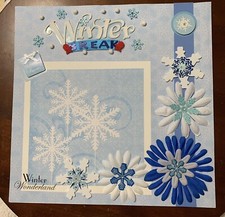 Winter-12 x 12 premade scrapbook page