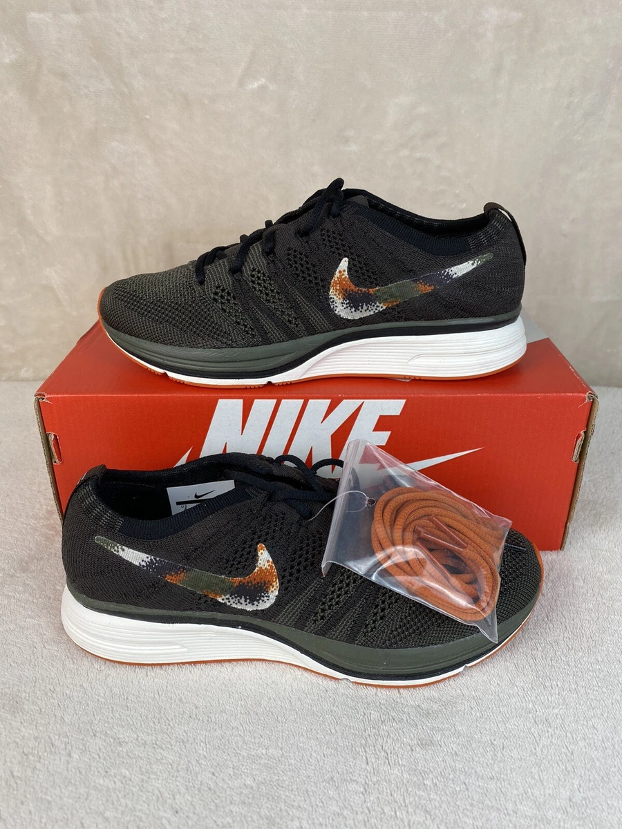 Nike Flyknit Trainer Brown Olive Shoes AH8396 202 New Size 5.5
