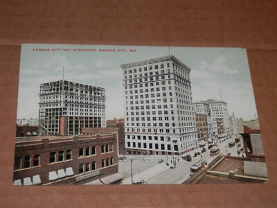KANSAS CITY MO - 1907-1915 ERA POSTCARD - SKY SCRAPERS