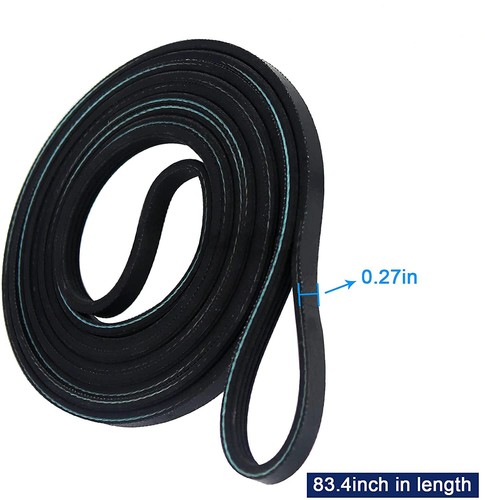 Dryer Drum Drive Belt WE12M29 for GE Kenmore WE12M22 WE120122 AP4565702 - 第 5/7 張圖片