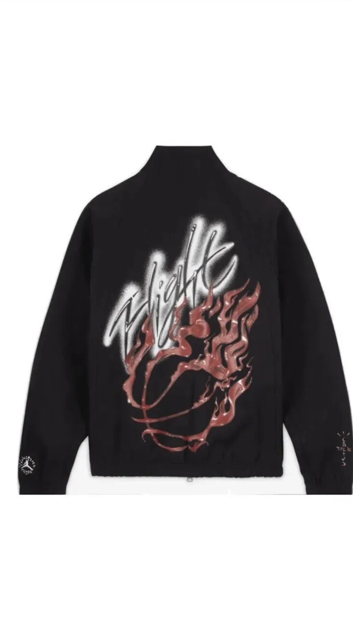 Jordan x Travis Scott Cactus Jack Woven Jacket Black DO4095 Jordan x Travis Scott Cactus Jack Woven Jacket Black DO4095