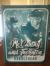 San Jose Sharks /  Barracuda John McCarthy And Joe Thornton Bobblehead SGA