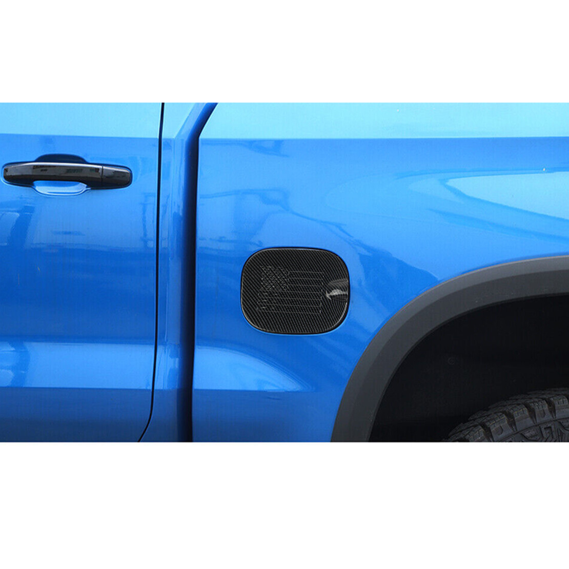 Fuel Gas Tank Door Cover Trim Cap Fit for Chevy Silverado 1500 2500