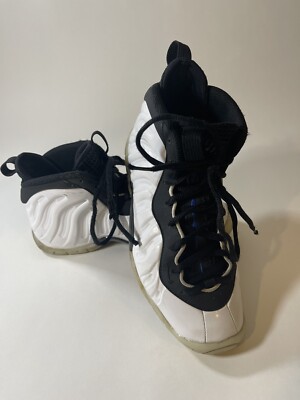 NIKE AIR FOAMPOSITE ONE PENNY LIL POSITE BOY YOUTH SZ BLACK WHITE  BASKETBALL