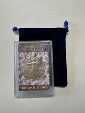2025 1oz $1 American Silver Eagle Happy Birthday HE Harris Frosty Case  & Blue V