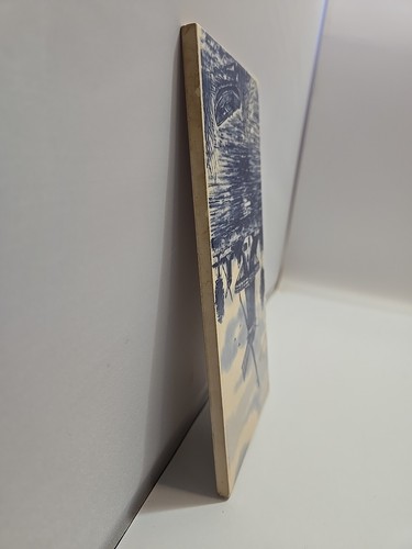 (RefJOH8) Hemiksem Keramik Kunst Fliese Windmühle blau Spinx Maastricht 7 3/4"×3 3/4" - Bild 12 von 15