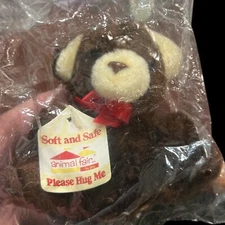 Animal Fair Vintage 1981 Mini Brown Hug Me Bear Soft And Safe